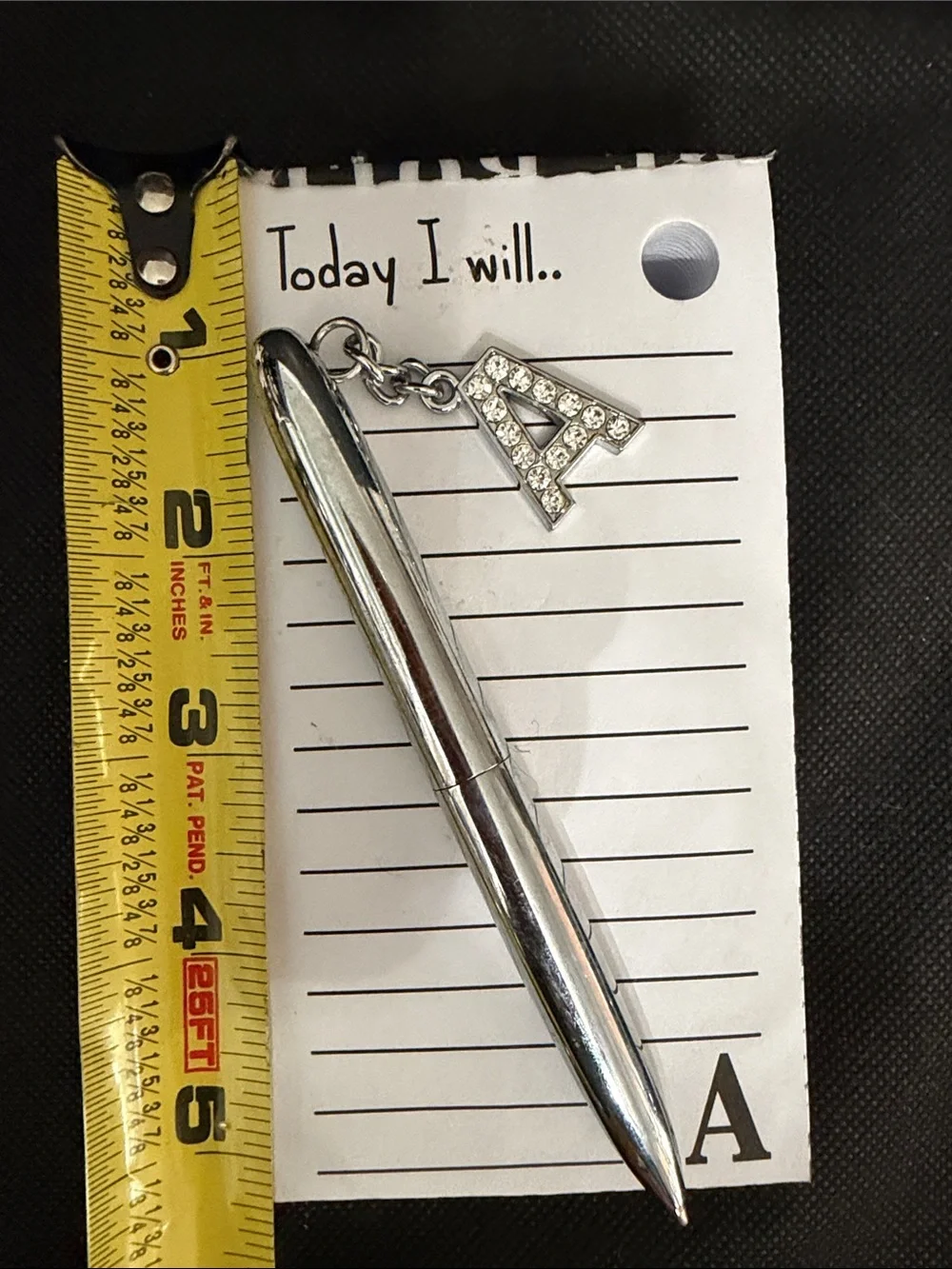 Vintage Bling ‘A’ pen & Stationary- To Do List pad - used